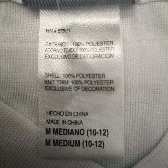 NFL Reebok Youth's Size Medium NY Jets #4 Favre White & Green V-neck Jersey - Picture 4 of 13